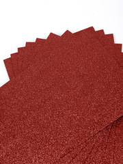Фоамиран глиттерный, р. 20х30 см, 2 мм, тёмно-вишнёвый