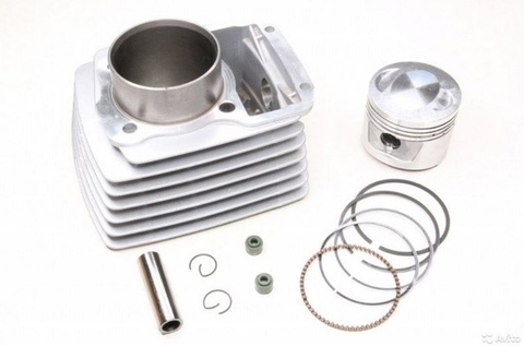 Цилиндро-поршневая группа 4T двиг. CG150 d-62, p-15 высокий поршень (тефлон) SM-PARTS