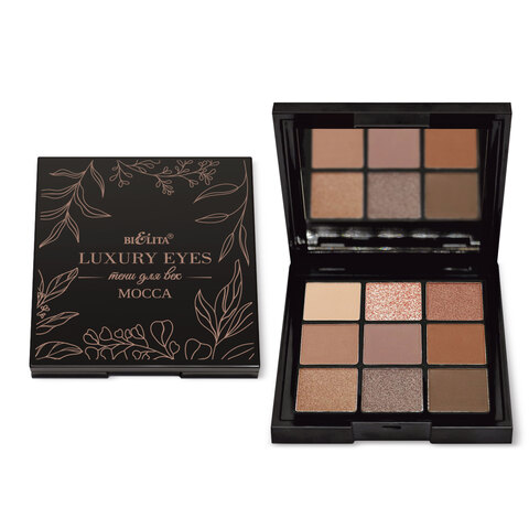 Белита LUXURY Eyes Тени для век MOCCA 9 тонов в коричнево-терракотовой гамме