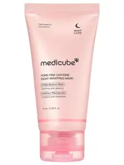 Medicube Лимфодренажная ночная маска-плёнка с ПДРН и кофеином PDRN Pink Caffeine Night Wrapping Mask 75 мл