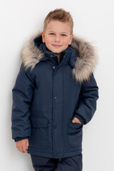 пальто  для мальчика  ВК 36096/6 УЗГ (104-122)