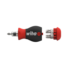Отвертка с насадками Stubby SL/PH/PZ/TORX/HEX 57мм 7шт Doppelbit Wiha 3802-01 43613 (SB)
