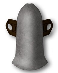 Угол наружный (внешний) с крепежом для плинтуса 55мм "Идеал Классик", 547 Лофт светло-серый