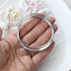 Мемори проволока, диаметр 60 мм, цвет серебро, ТР054