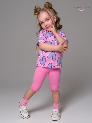 Костюм Актив сиреневые сердца-барби