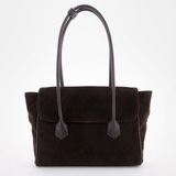 Сумка Саломея 2027 эко-замша кофе