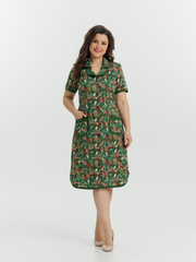 4572 Халат на пуговицах