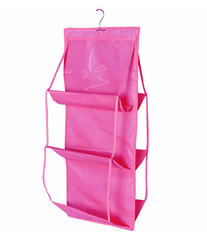 Органайзер для сумок, цвет розовый (на 6 сумок)