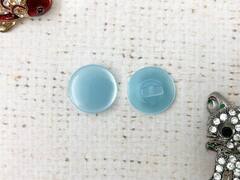 Пуговицы блузочные на ножке "карамелька", d 1,5 см, небесно-голубой