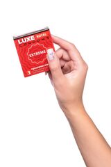 Текстурированные презервативы LUXE Royal Extreme - 3 шт. - 