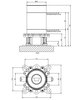 Gessi 38389#031 Gessi Emporio Via manzoni Встраиваемая часть для напольного смесителя для ванны с душевой лейкой, цвет: Chrome
