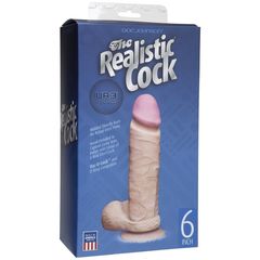 Реалистичный фаллоимитатор The Realistic Cock ULTRASKYN 6” на присоске - 17,3 см. - 