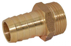 ViEiR Штуцер для шлангов 3/4" НР 25 мм, латунь (VRM425)