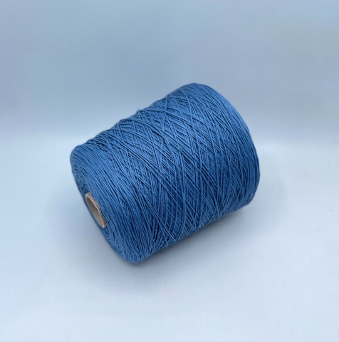 Бобинная пряжа (пр.Италия), art.Cotone, 350м/100 гр. 100%Хлопок, цвет-Темно-голубой , арт.34730