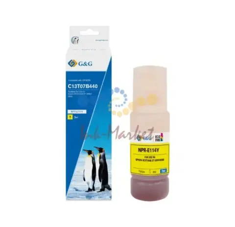 Чернила G&G GG-C13T07D44A желтые для Epson L8160/L8180 (70 мл)