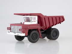 BELAZ-540 Dumper exhibition red-white 1:43 Dealer models BELAZ