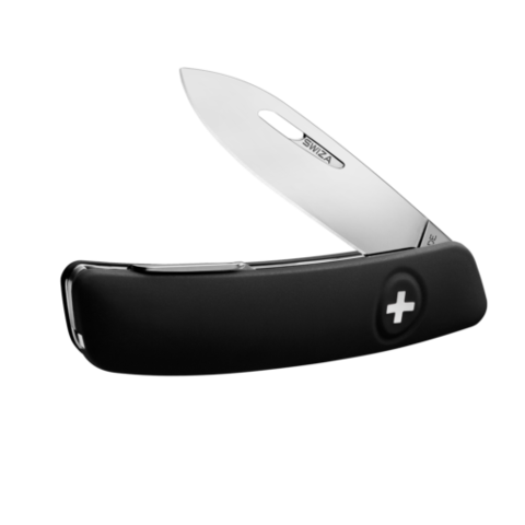 Швейцарский нож SWIZA D02 Standard, 95 мм, 6 функций, черный