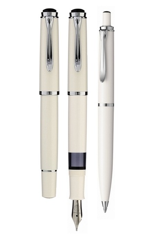 Ручка перьевая Pelikan Elegance Classic M205 White CT, M (976720)