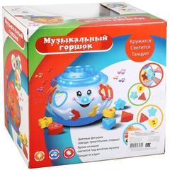 Игрушка на  муз. руссифиц., горшочек с логич. игрой, светом