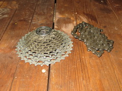 Кассета Shimano HG-81-10 + цепь