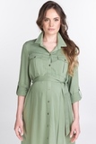 Платье для беременных 11559 зеленый