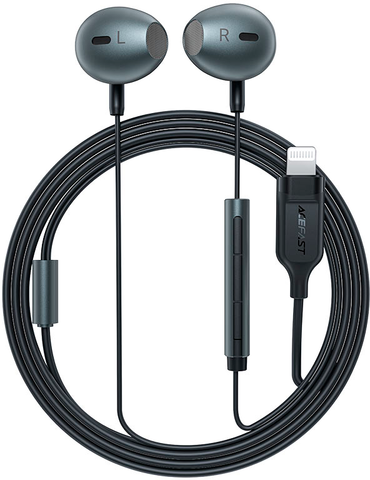 ACEFAST L1 wired earphones for Lightning, Black