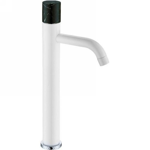 Boheme 122-W-MR-BLACK Смеситель STICK для умыв.выс.WHITE MRAMOR BLACK_Комплект