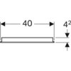 Зеркало с подсветкой Geberit Option Basic, двухсторонняя подсветка: B=40см, H=65см