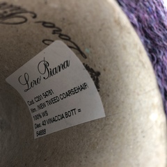 Кашемир 2/14 LORO PIANA COARSEHAIR фиолетовый твид