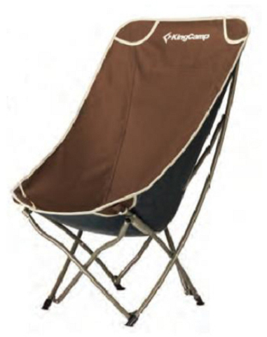 Картинка кресло кемпинговое Kingcamp Tall Sling Chair коричневый - 1