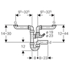 Сифон на 2 сливных отверстия Geberit 152.818.11.1