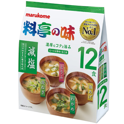 Мисо суп Ассорти вкусов с низким содержанием соли Marukome, 12 порций, 183 гр