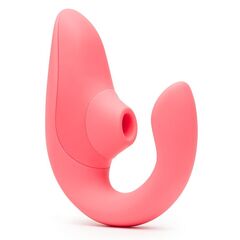 Розовый вибромассажер для двойной стимуляции Womanizer Blend - 