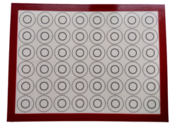 Коврик для макаронс армированный 30х40 с БОРТОМ