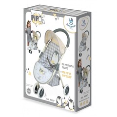 DeCuevas Прогулочная коляска для кукол с корзиной серии Пингвиненок Пипо 56 см (90247)