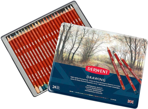 Derwent Drawing набор 24 цвета