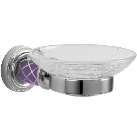 Boheme 10903-V-CR Мыльница MURANO CHROME (фиолетовое)_Комплект