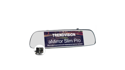 Видеорегистратор TrendVision aMirror Slim Pro