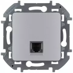 INSPIRIA Розетка RJ11 алюминий 673822