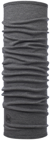 Картинка шарф-труба Buff wool midweight Light Grey Melange - 1