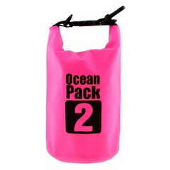 Водонепроницаемая сумка-мешок 2 л, цвет розовый