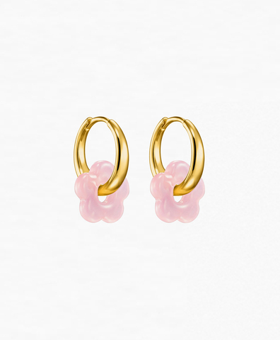 Серьги Mini Bloom Freedom Gold-Pink