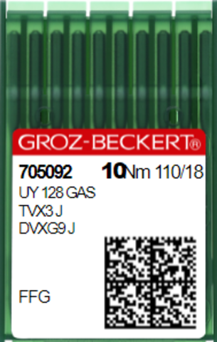 Игла швейная промышленная  для распошивальных машин Groz Beckert UY128 GAS,TV*3 №110 FFG/SES | Soliy.com.ua
