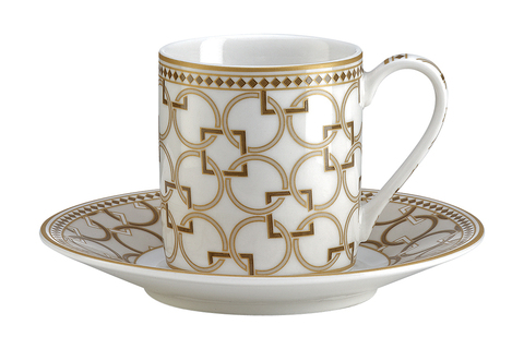 Набор кофейных чашек с блюдцами 2шт 80мл Pozzi Milano 1876 Deco