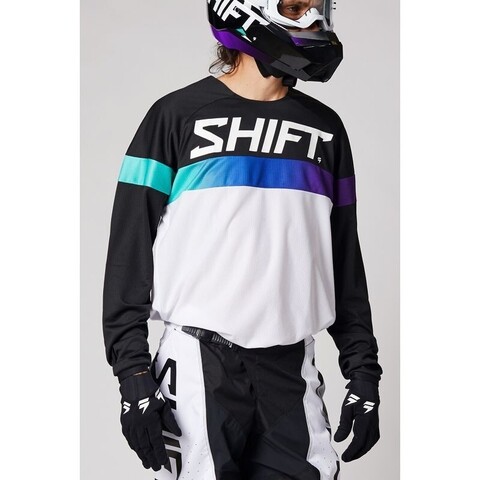Мотоджерси Shift White Label Ultra Jersey (White/Ultraviolet, L, 2021)