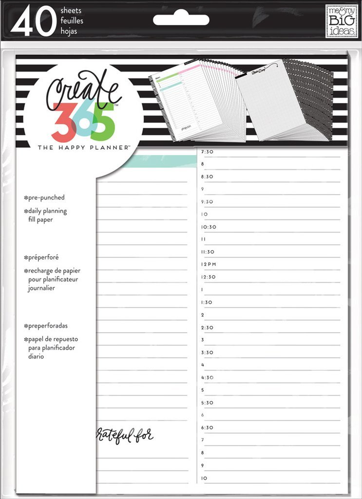Внутренний блок для ежедневника Create 365 -Daily Sheets - CLASSIC