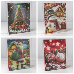 
          Пакет подарочный 33 х 45 х 11 см Набор 4 шт "Микс" (Микс)