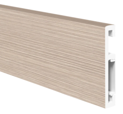 Напольный плинтус ПВХ Foresta Grace Дуб светлый рифленый FG 012 2000х70х13 мм