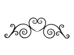 Кованый элемент "Навершие L", 1180x385 мм