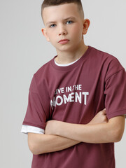 фуфайка  для мальчика  КР 302913/коричневый 1614 к634